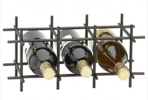 Division Bronze 6-Bottle Wine Rack