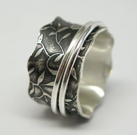 Handmade Sterling Silver Spinner Ring