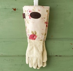 Leather & Linen Garden Gloves
