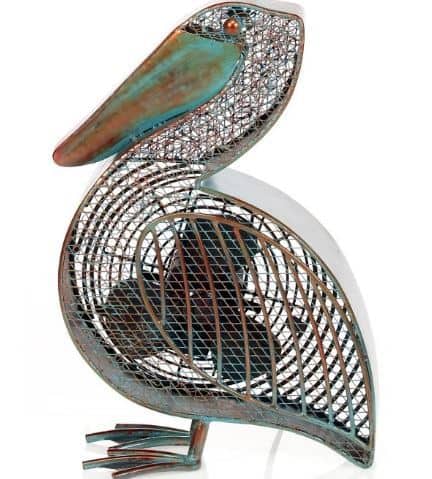 Pelican-Shaped Decorative Fan